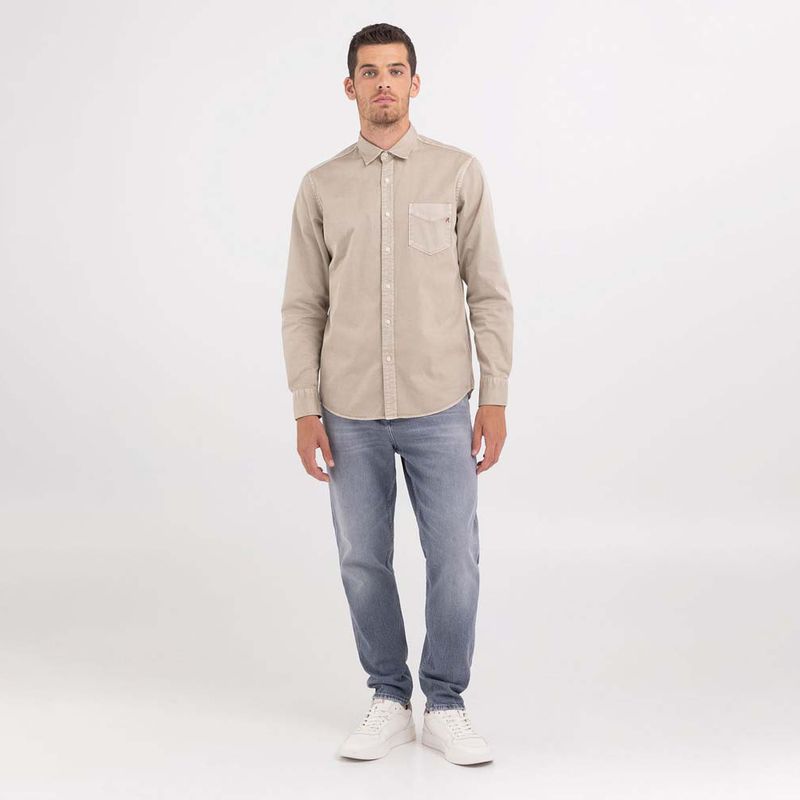 Camisa-Manga-Larga-Para-Hombre-