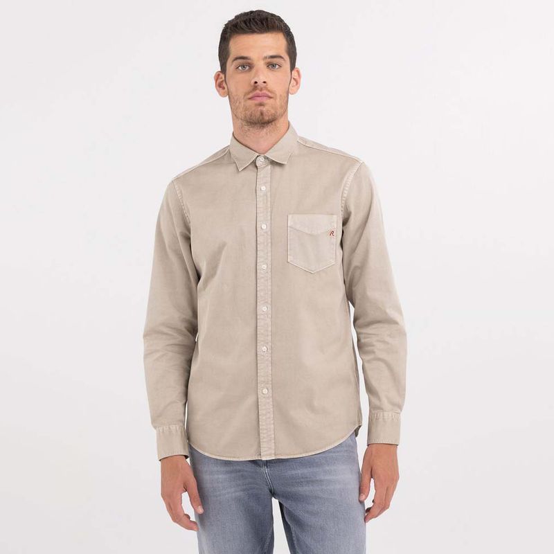 Camisa-Manga-Larga-Para-Hombre-