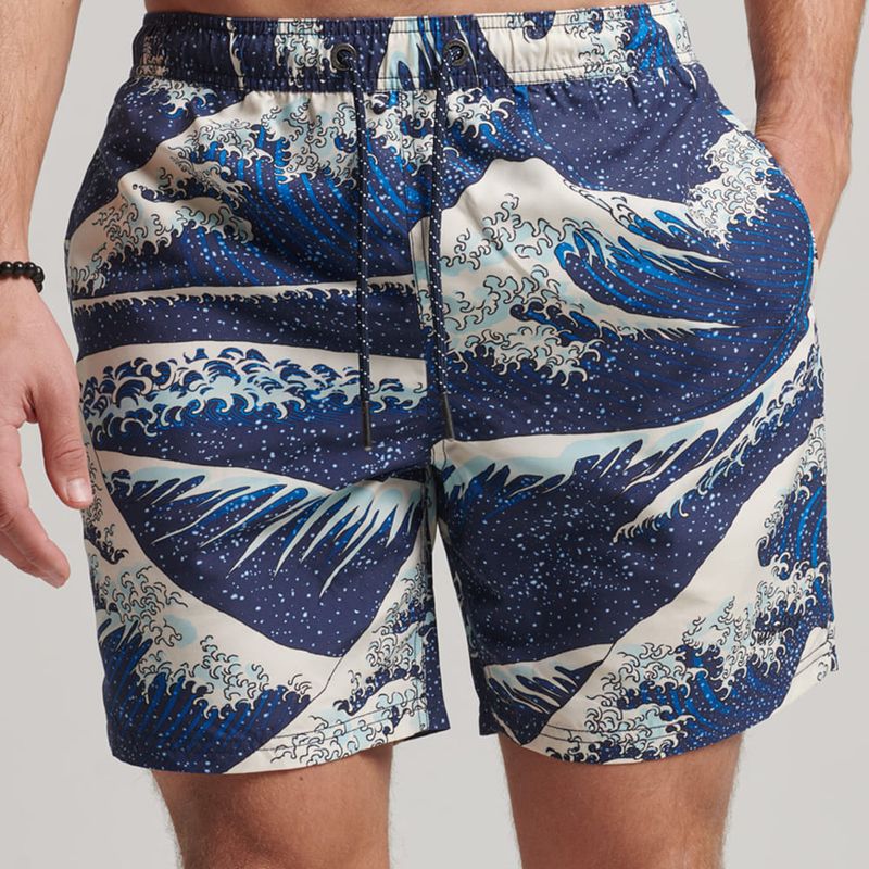Pantaloneta-Corta-Para-Hombre-Vintage-Hawaiian-Superdry