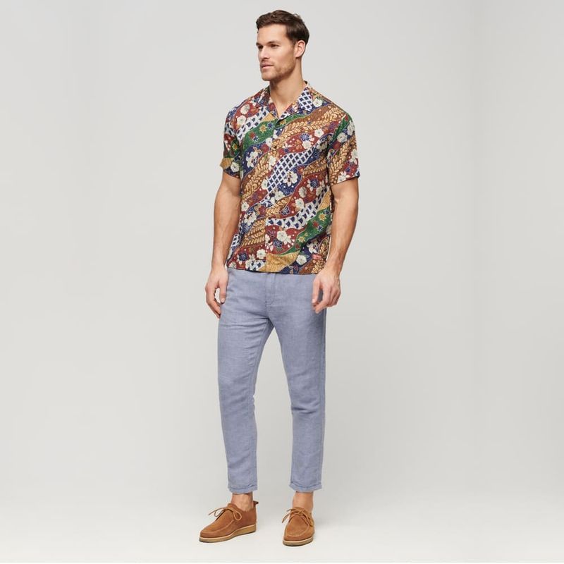 Camisa-Manga-Corta-Para-Hombre-Hawaiian-Resort-Superdry