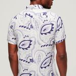 Camisa-Manga-Larga-Para-Hombre-Open-Collar-Print-Linen-Superdry