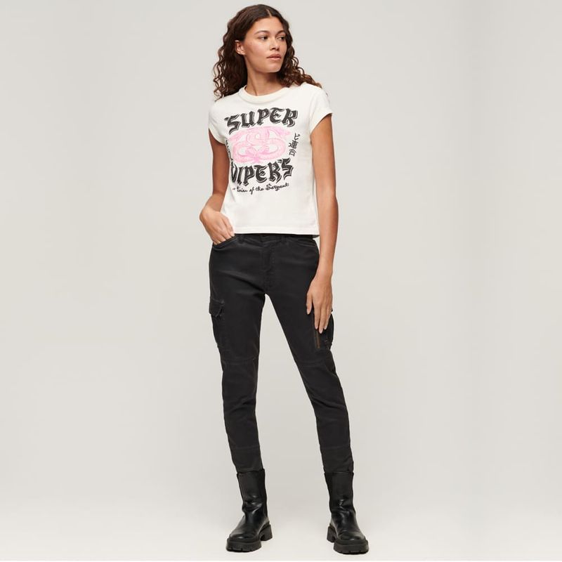 Camiseta-Manga-Corta-Para-Mujer-Embellished-Poster-Cap-Slv-Tee-Superdry