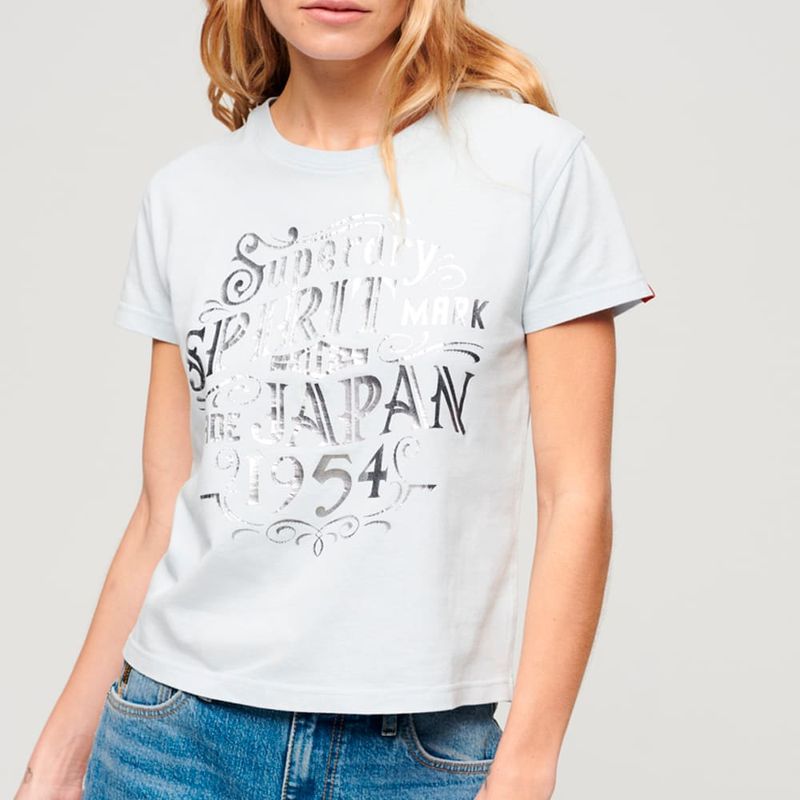 Camiseta-Manga-Corta-Para-Mujer-Foil-Workwear-Fitted-Tee-Superdry