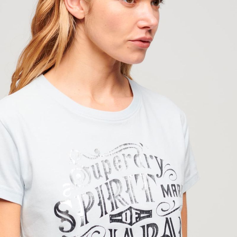 Camiseta-Manga-Corta-Para-Mujer-Foil-Workwear-Fitted-Tee-Superdry