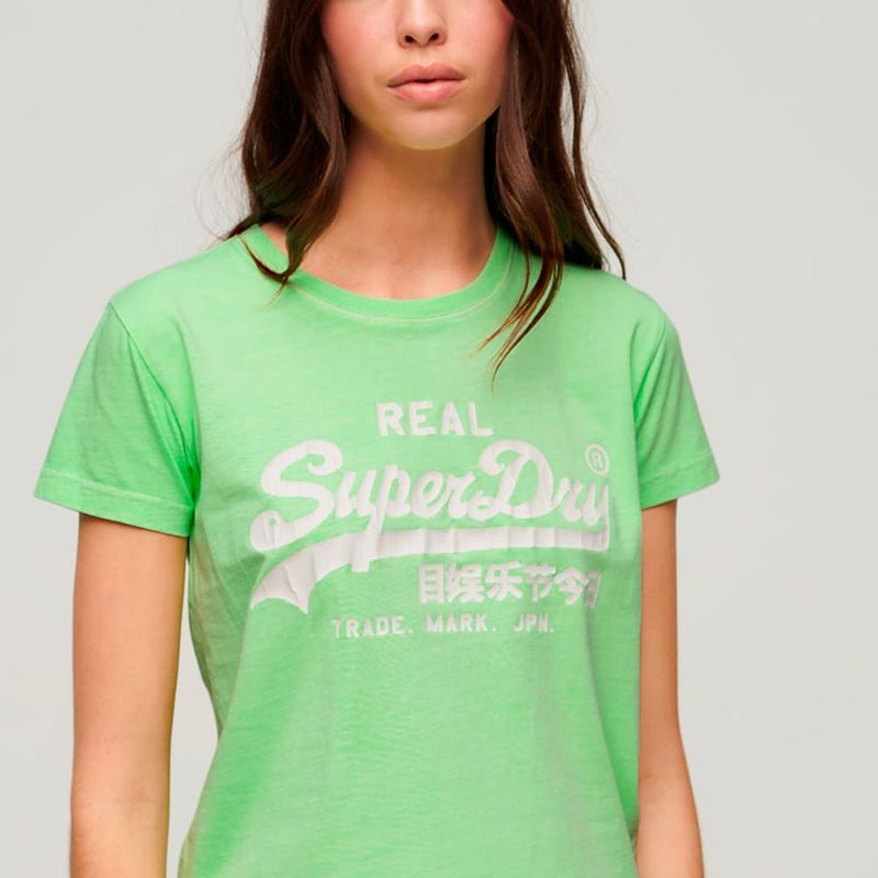 Camiseta-Manga-Corta-Para-Mujer-Neon-Vl-Graphic-Fitted-Tee-Superdry