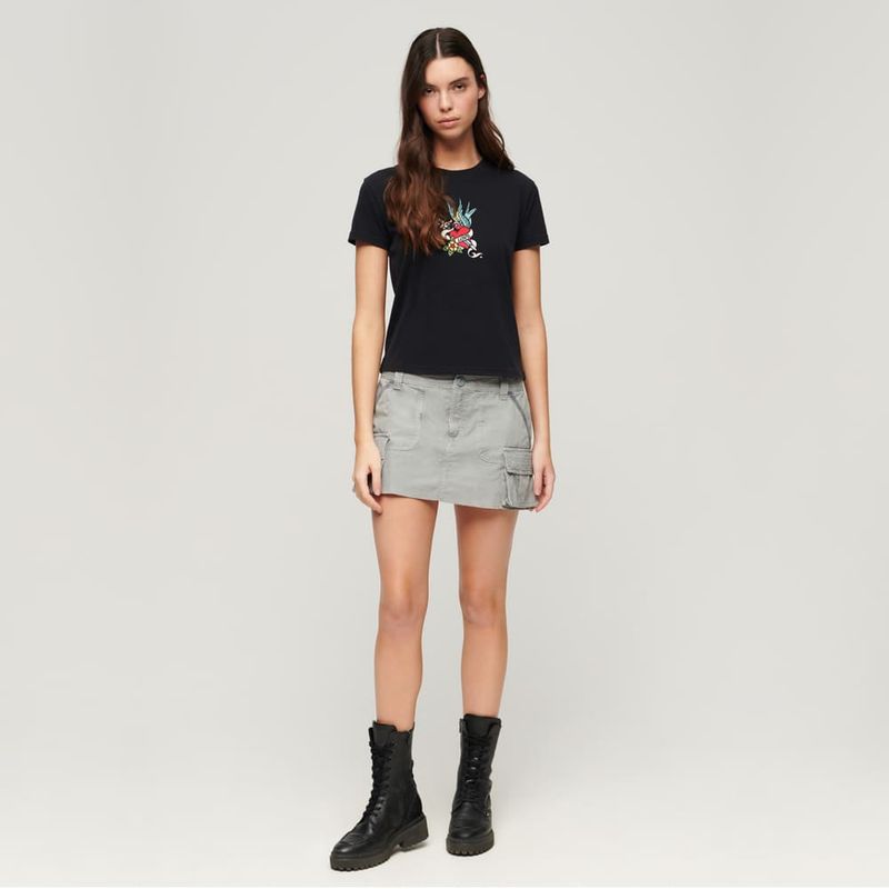 Camiseta-Manga-Corta-Para-Mujer-Tattoo-Embroidered-Fitted-Tee-Superdry