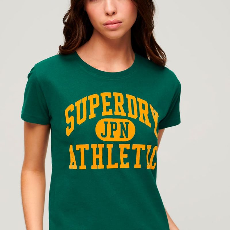 Camiseta-Manga-Corta-Para-Mujer-Varsity-Flocked-Fitted-Tee-Superdry