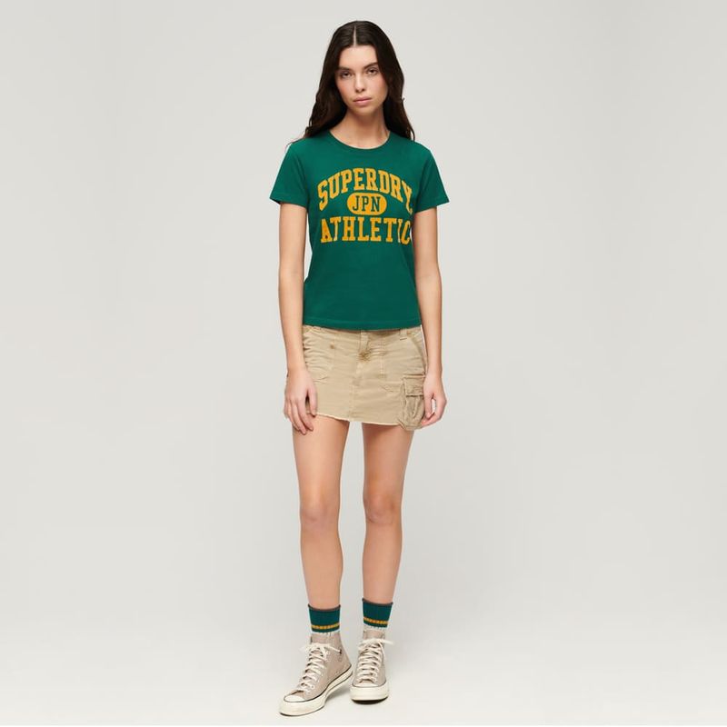 Camiseta-Manga-Corta-Para-Mujer-Varsity-Flocked-Fitted-Tee-Superdry
