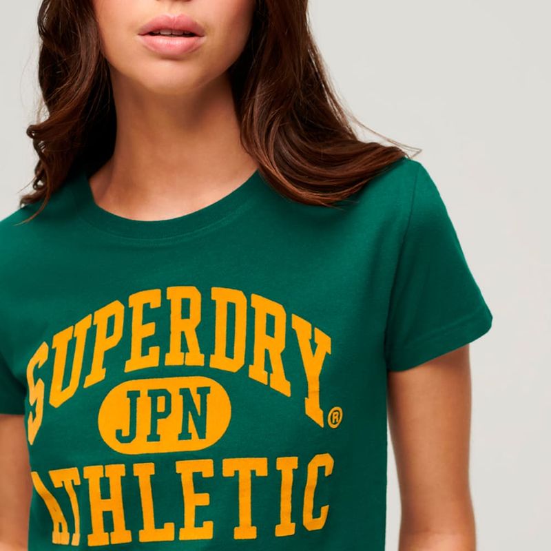Camiseta-Manga-Corta-Para-Mujer-Varsity-Flocked-Fitted-Tee-Superdry