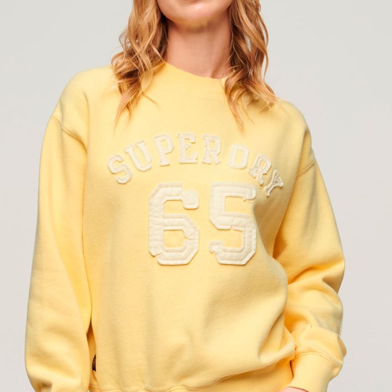 Buzo-Cerrado-Para-Mujer-Applique-Athletic-Loose-Sweat-Superdry