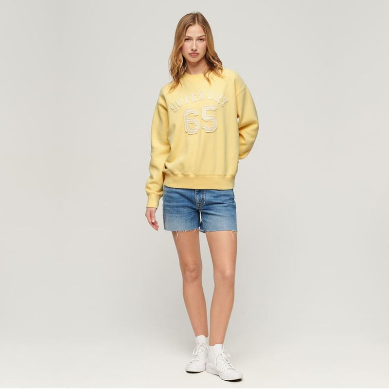Buzo-Cerrado-Para-Mujer-Applique-Athletic-Loose-Sweat-Superdry