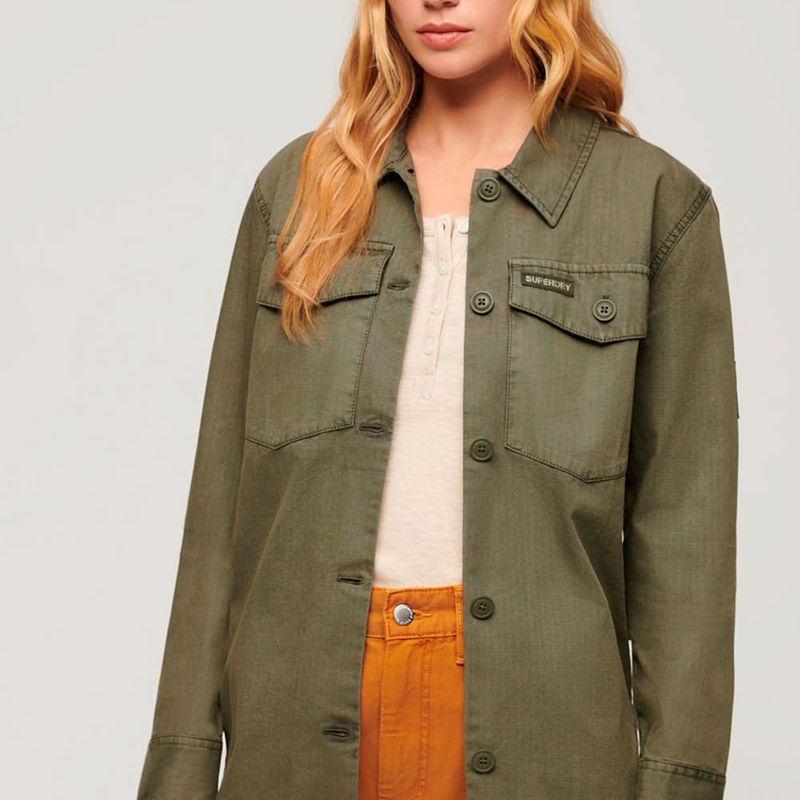 Chaqueta-Casual-Para-Mujer-Military-Overshirt-Superdry