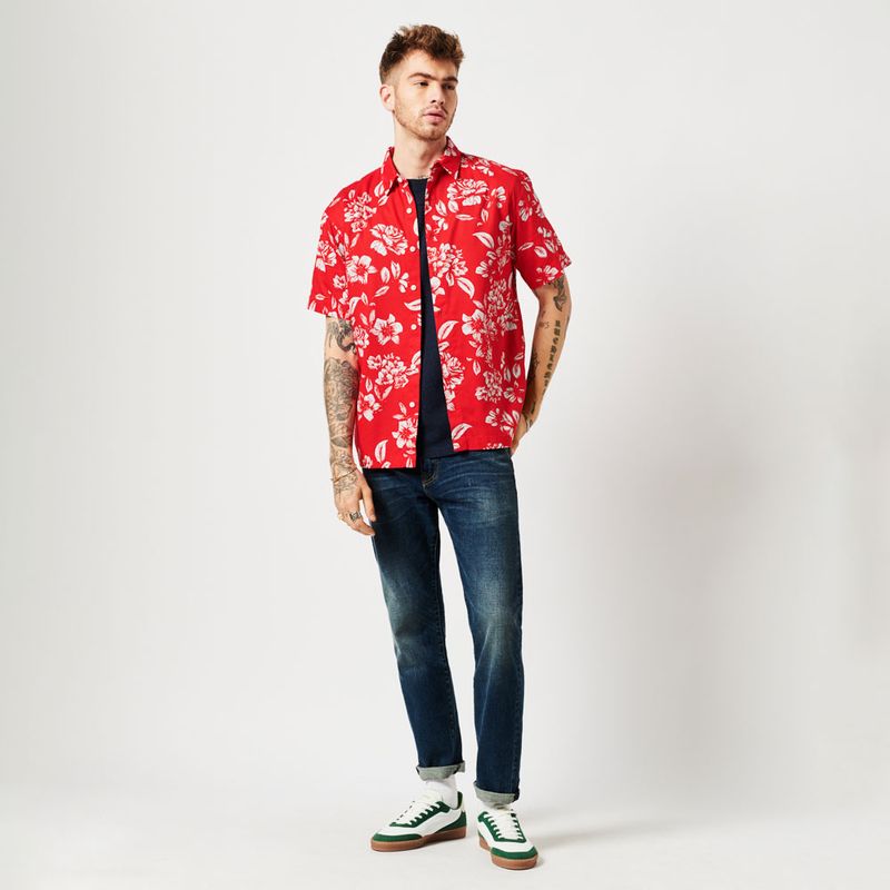 Camiseta-Manga-Corta-Para-Hombre-Vintage-Hawaiian-Superdry