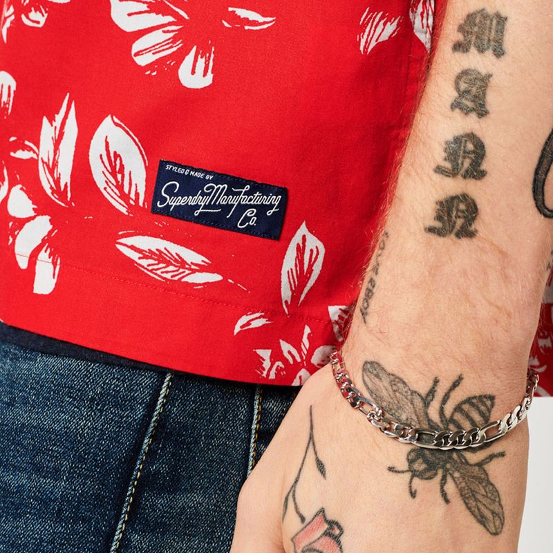Camiseta-Manga-Corta-Para-Hombre-Vintage-Hawaiian-Superdry