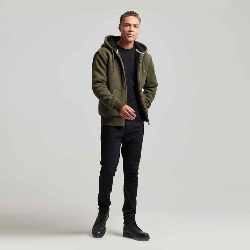 Buzo-Abierto-Para-Hombre-Essential-Borg-Lined-Zip-Hood-Superdry
