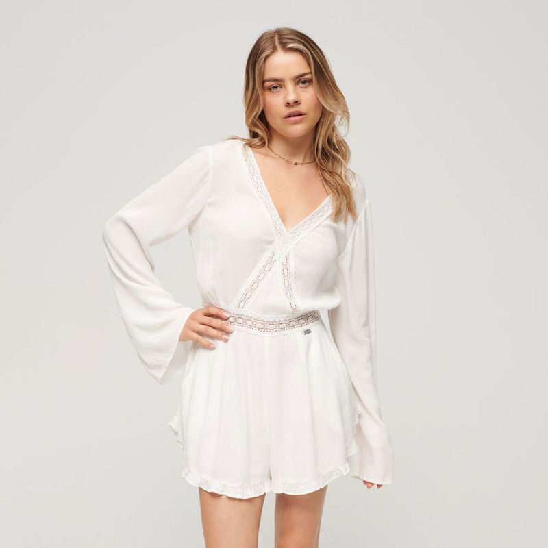 Vestido-Corto-Para-Mujer-Flare-Sleeve-Cut-Out-Playsuit-Superdry