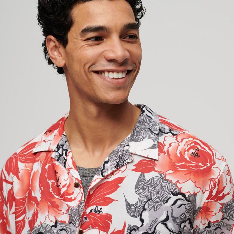 Camiseta-Manga-Corta-Para-Hombre-Hawaiian-Resort-Superdry
