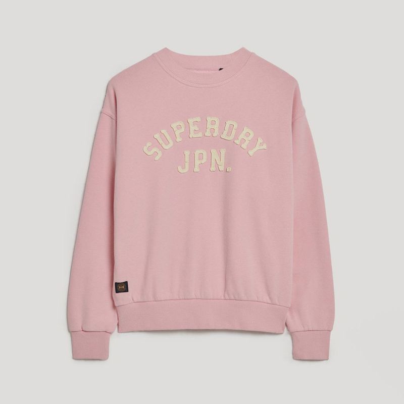 Buzo-Cerrado-Para-Mujer-Applique-Athletic-Loose-Sweat-Superdry