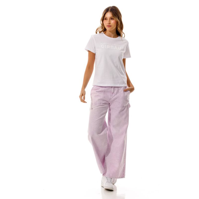 Camiseta-Manga-Corta-Para-Mujer-Le--Marithe-Girbaud