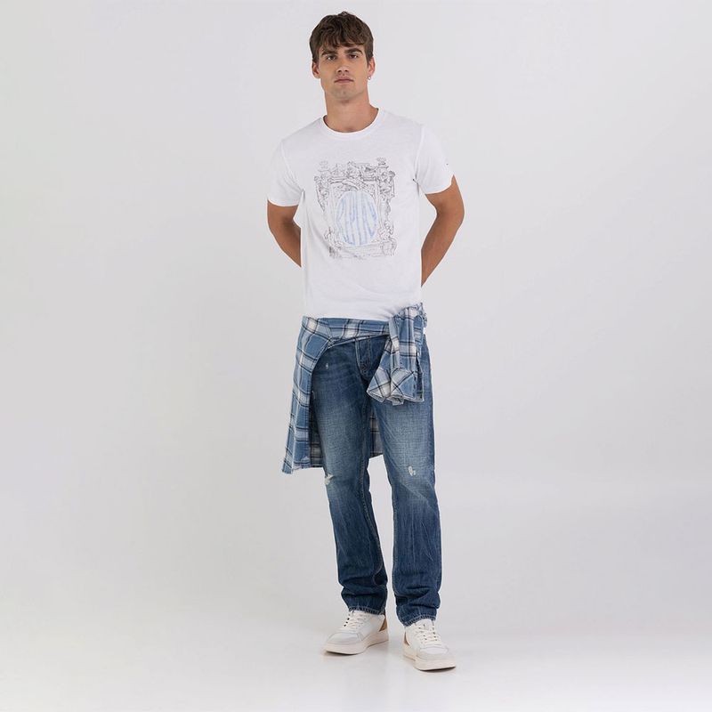 Camiseta-Manga-Corta-Para-Hombre-Replay