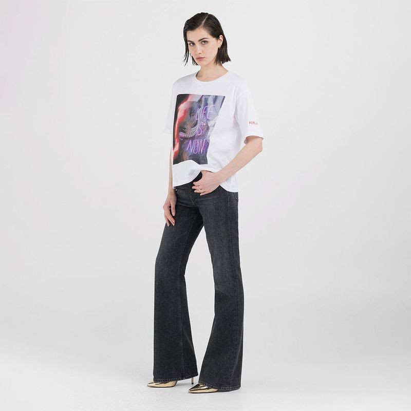 Camiseta-Manga-Corta-Para-Mujer-Replay