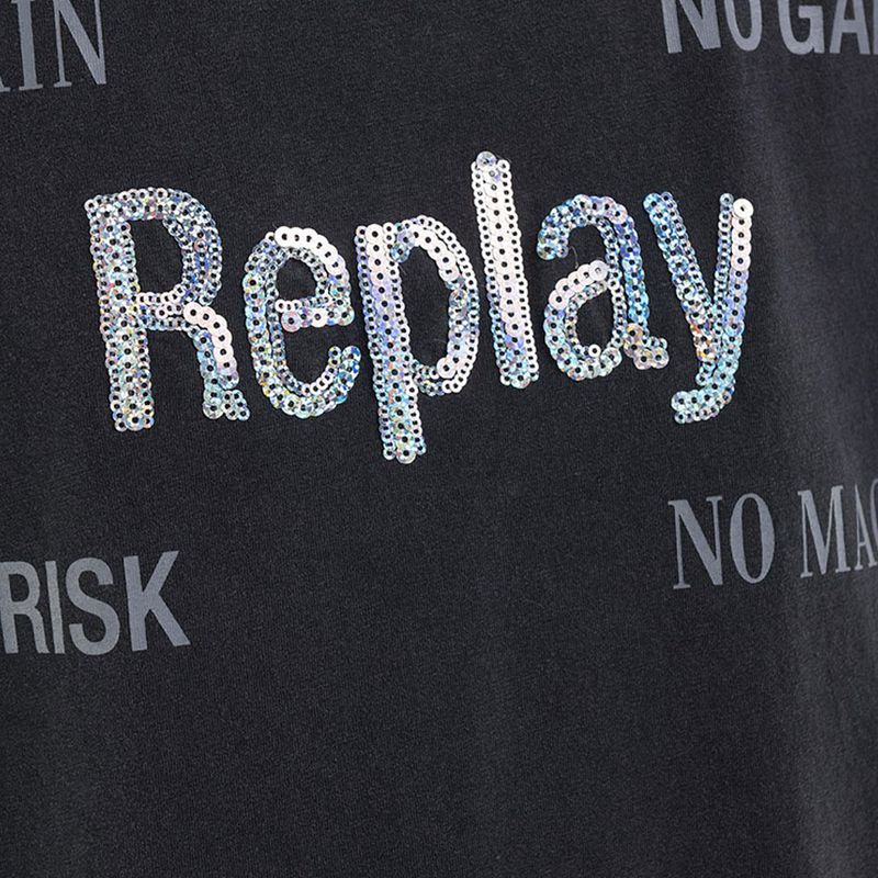 Camiseta-Manga-Corta-Para-Mujer-Replay