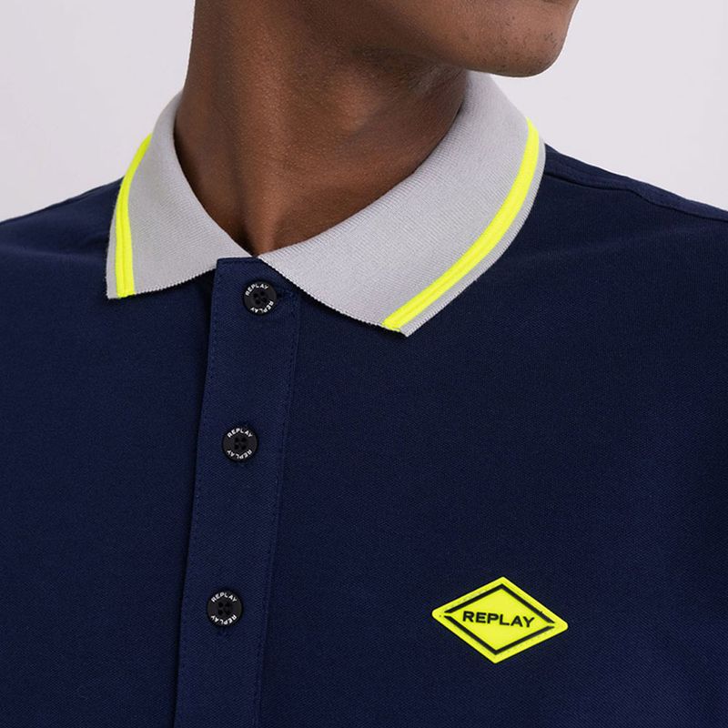 Polo-Manga-Corta-Para-Hombre-Replay