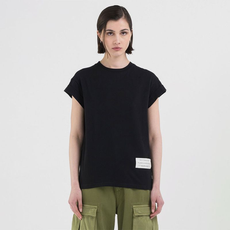 Camiseta-Manga-Corta-Para-Mujer-Replay