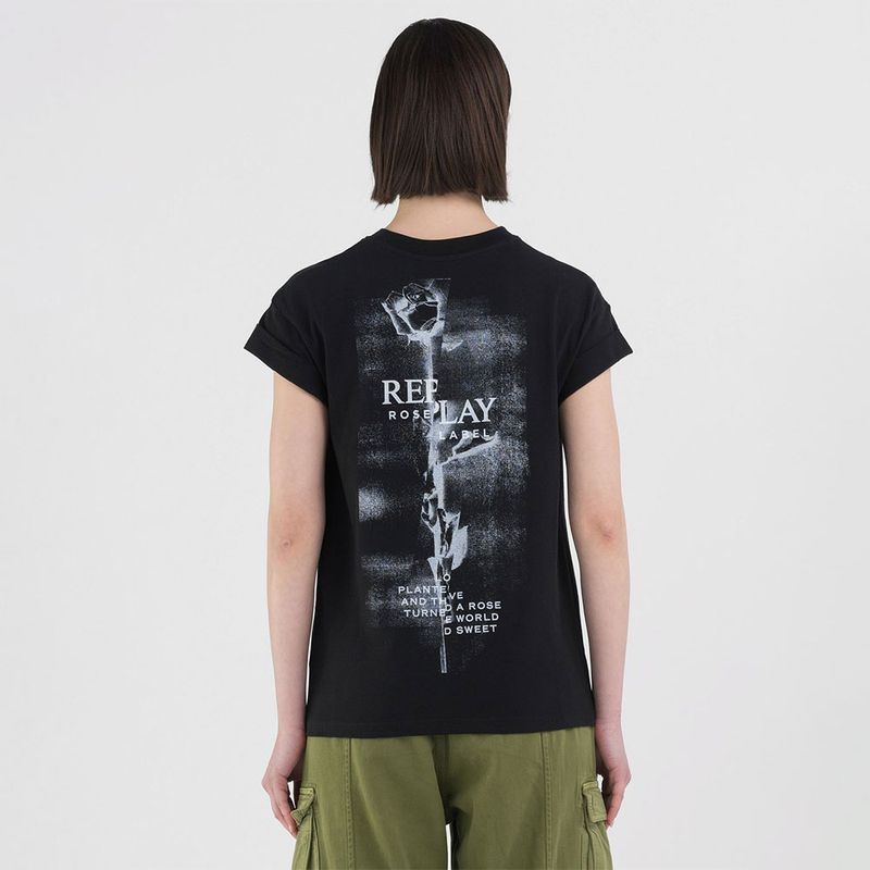 Camiseta-Manga-Corta-Para-Mujer-Replay
