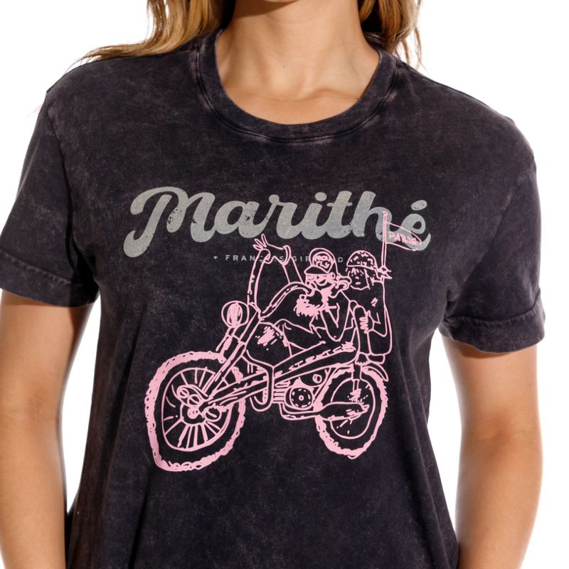 Camiseta-manga-corta-para-mujer-le-marithe-girbaud
