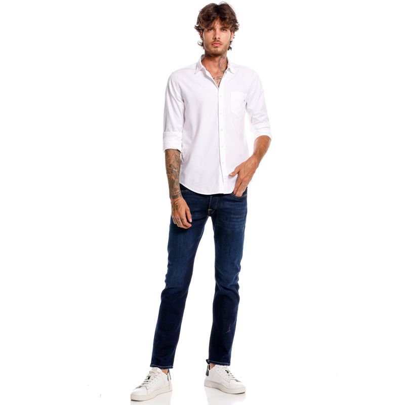 Camisa-Manga-Larga-Para-Hombre-Replay