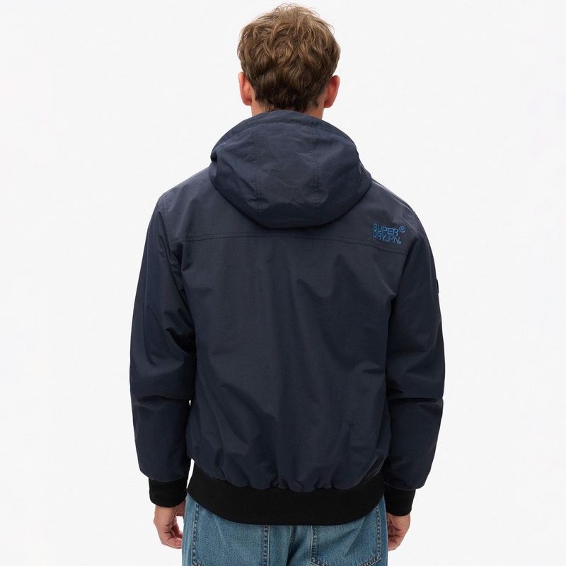 Chaqueta-Casual-Para-Hombre-Surplus-Nylon-Hooded-Bomber-Superdry
