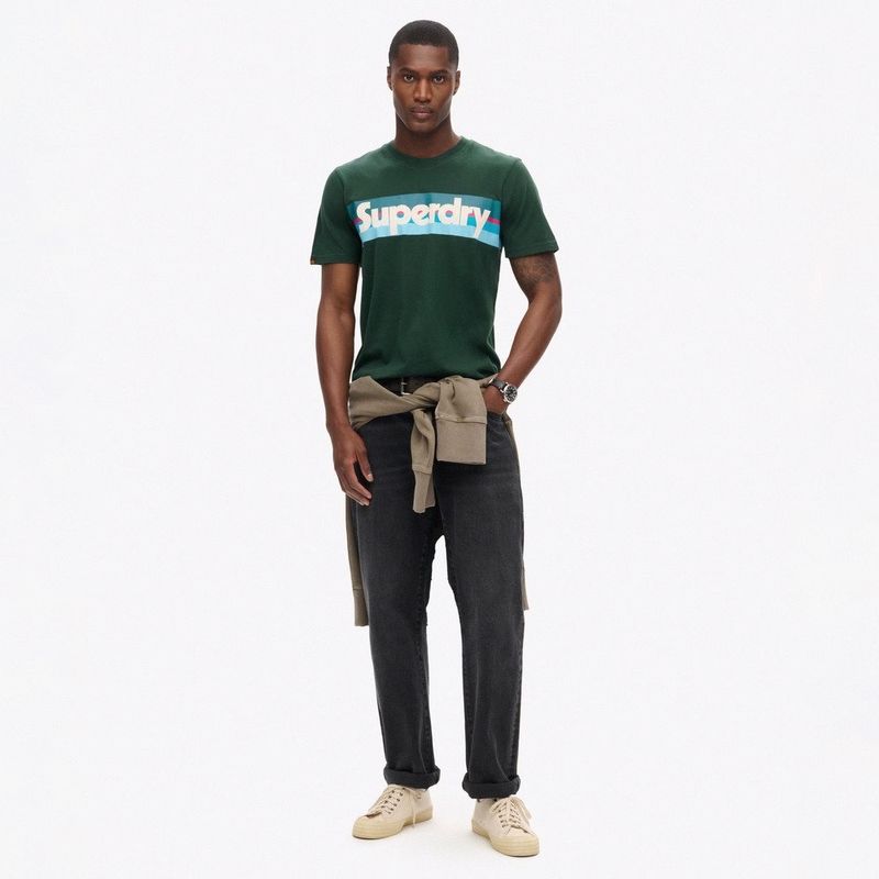 Camiseta-Manga-Corta-Para-Hombre-Retro-Stripe-Logo-T-Shirt-Superdry