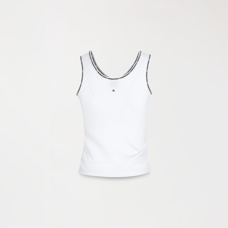 Camiseta-Manga-Corta-Para-Mujer-Pelsly-Tank-Top-Women-White-Monastery