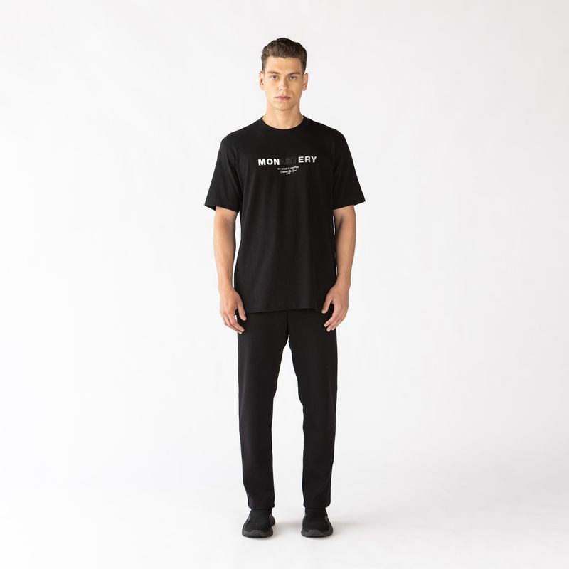 Camiseta-Manga-Corta-Para-Hombre-Four-Black-Monastery