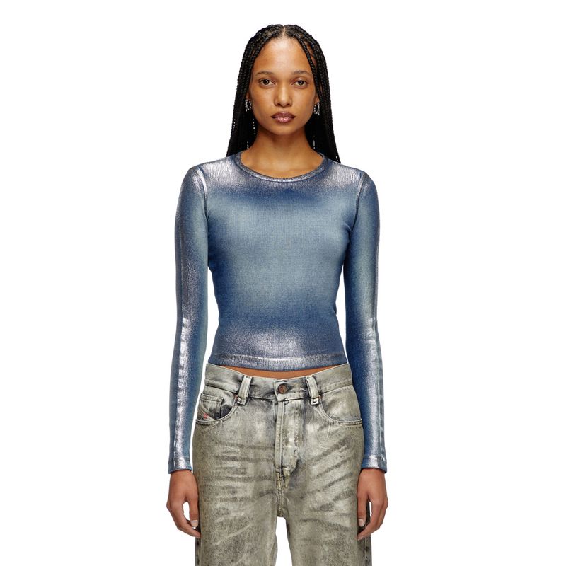 Camiseta-Manga-Corta-Para-Mujer-T-Banes-Nc-Q1-Diesel