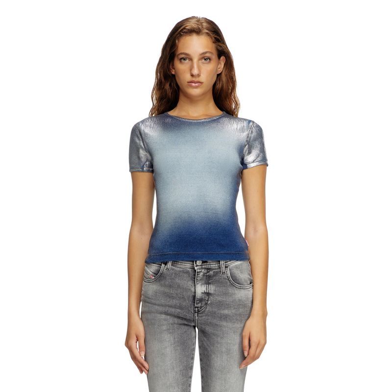 Camiseta-Manga-Corta-Para-Mujer-T-Ele-Long-Q1-Diesel