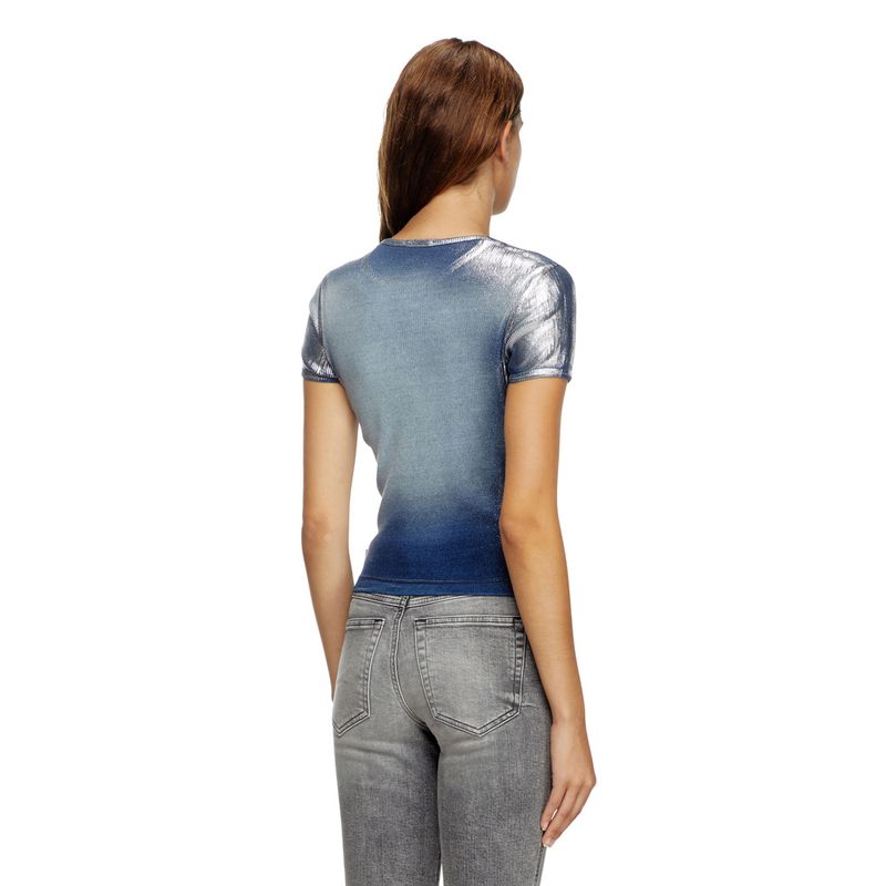 Camiseta-Manga-Corta-Para-Mujer-T-Ele-Long-Q1-Diesel