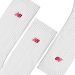 Medias-Invisibles-Para-Hombre-Unisex-Patch-Logo-Crew-3-Pack-New-Balance