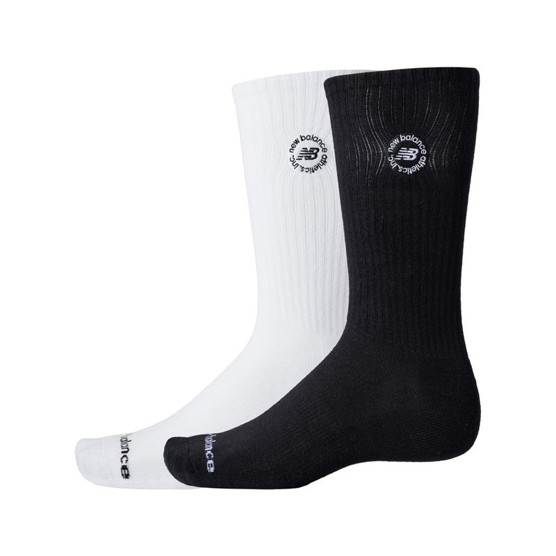 Medias-Invisibles-Para-Hombre-Logo-Crew-Socks-2-Pack-New-Balance