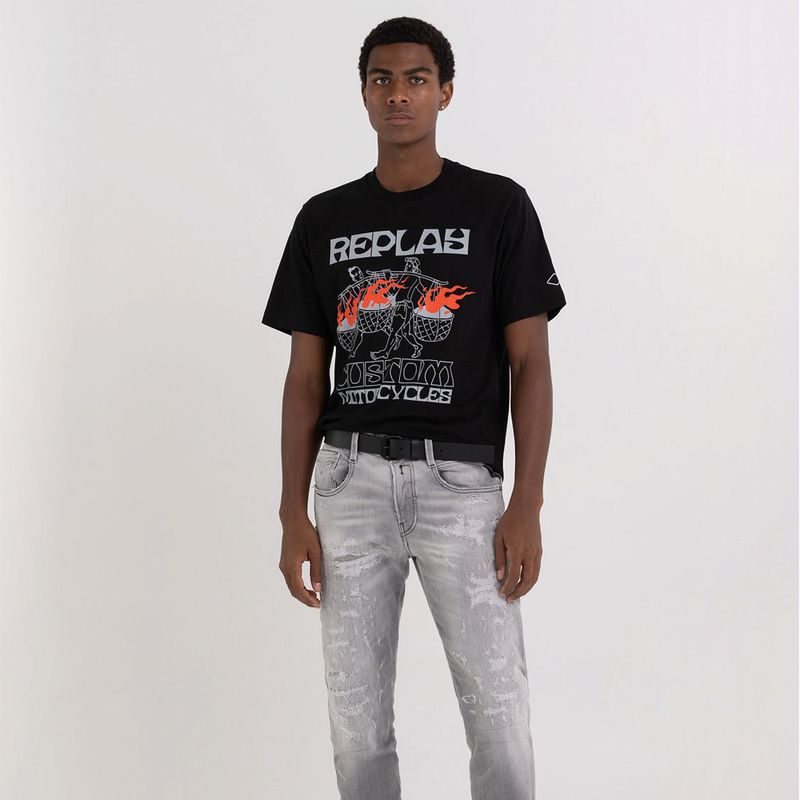 Camiseta-Manga-Corta-Para-Hombre-Replay
