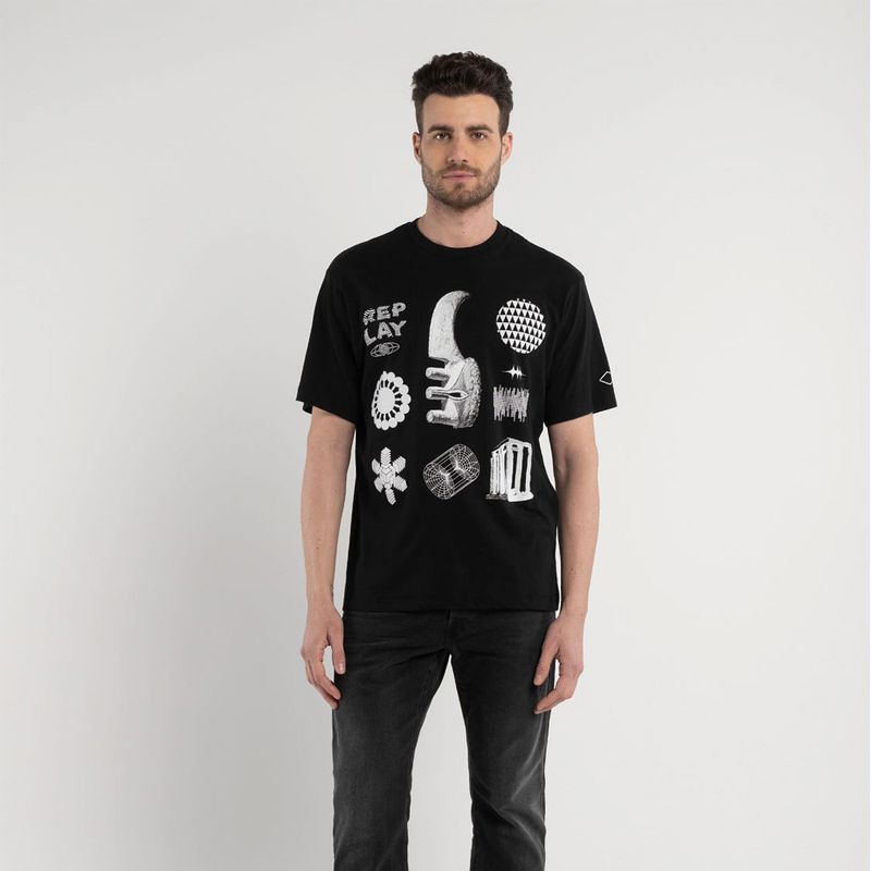 Camiseta-Manga-Corta-Para-Hombre-Replay