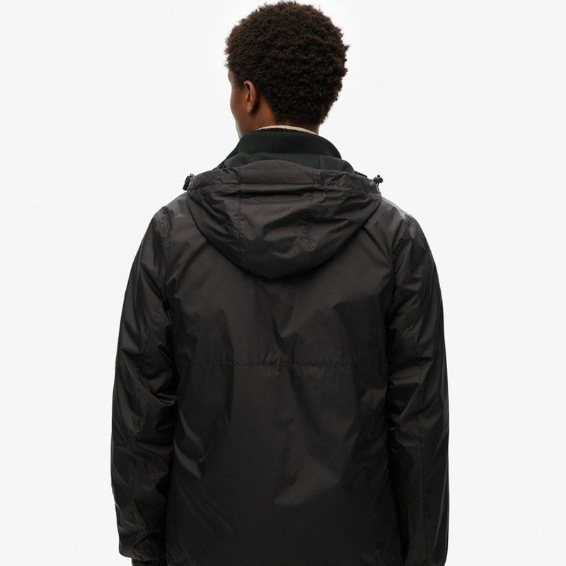Chaqueta-Rompe-Vientos-Para-Hombre-Hooded-Logo-Superdry