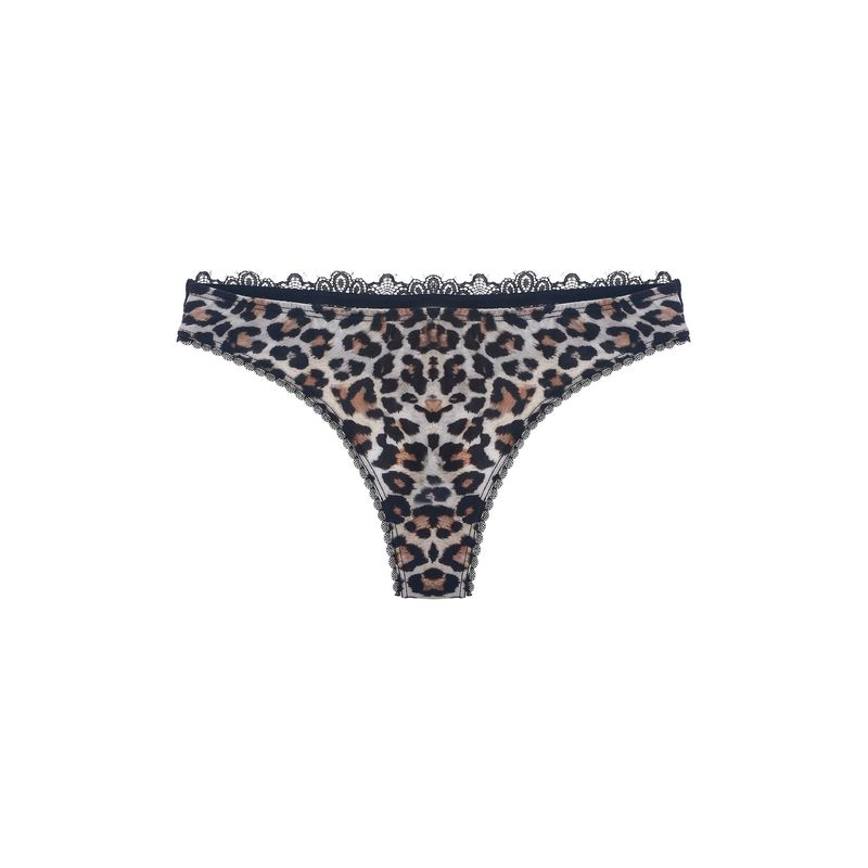 Tanga Animal Print Ropa Interior Panty Tipo Tanga Con Estampado