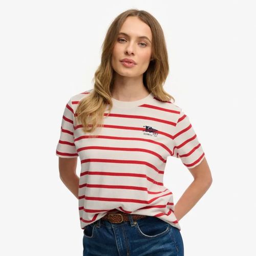 Camiseta Manga Corta Para Mujer Heritage Hamptons Stripe Tee Superdry