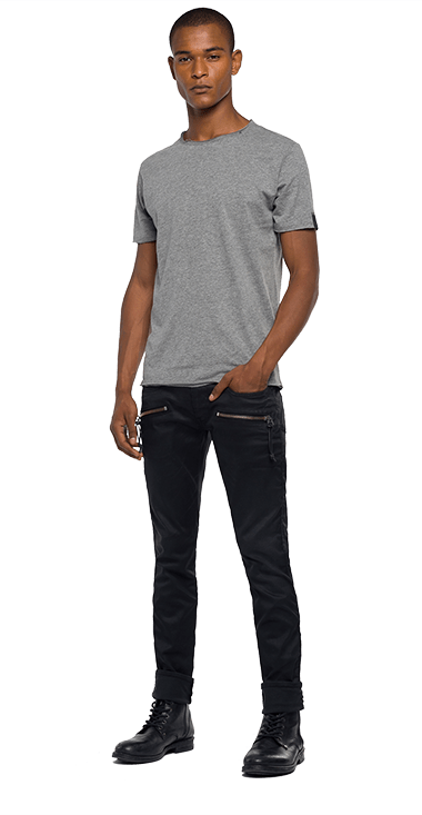 Camiseta-Para-Hombre-T-Shirt-GrisM-Replay1594