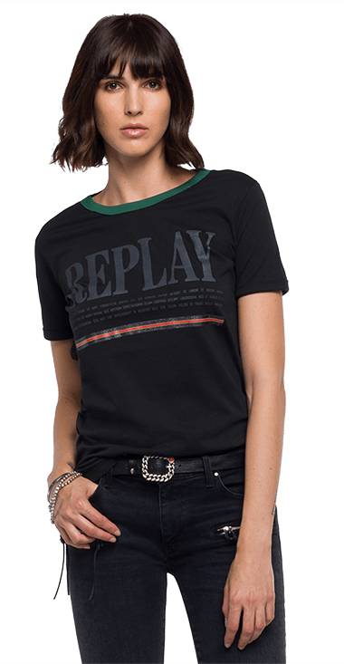 Camiseta-Para-Hombre-T-Shirt-Negro-S-Replay3572
