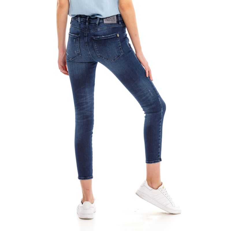 Jean Stretch Para Mujer Zipper High