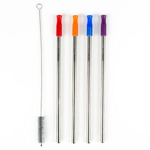 Pitillos Ecovessel 4-Pack Stainless Steel Straws