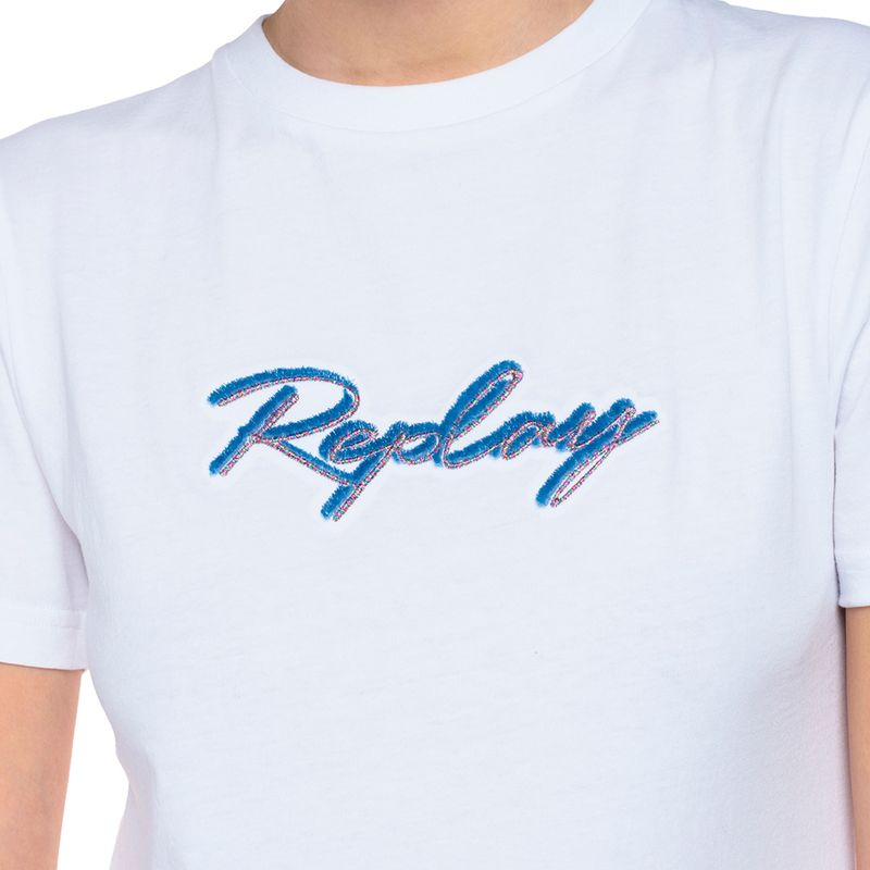 Camiseta-Para-Mujer-Piece-Dyed-Cotton-Jersey-Replay